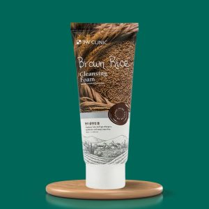 3w clinic cleansing foam brown rice - 100 ml