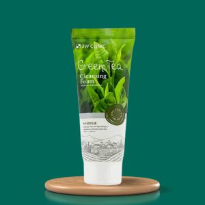 3w clinic green tea foam cleansing - 100ml