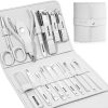 Manicure and Pedicure Set 16 pcs Stainless  Steel - Silver